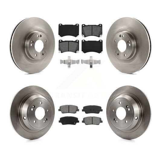 [Avant + Arrière] Kit de Disque et plaquette (semi-métallique) de frein pour Hyundai Genesis 4.6L K8S-101423