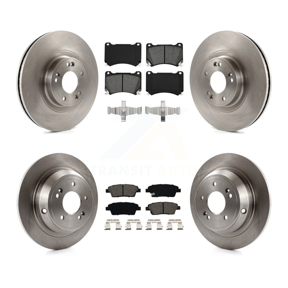 [Avant + Arrière] Kit de Disque et plaquette (semi-métallique) de frein pour Hyundai Genesis K8S-101424