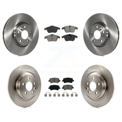 [Avant + Arrière] Kit de Disque et plaquette (semi-métallique) de frein pour 2013-2014 Volvo S60 avec 300mm Diameter Rotor K8S-101425