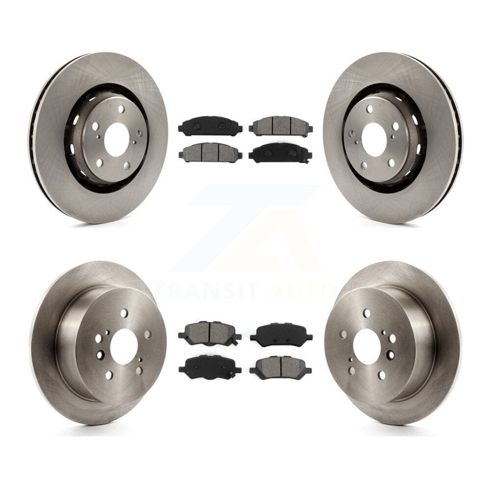 [Avant + Arrière] Kit de Disque et plaquette (semi-métallique) de frein pour 2009-2016 Toyota Venza K8S-101428