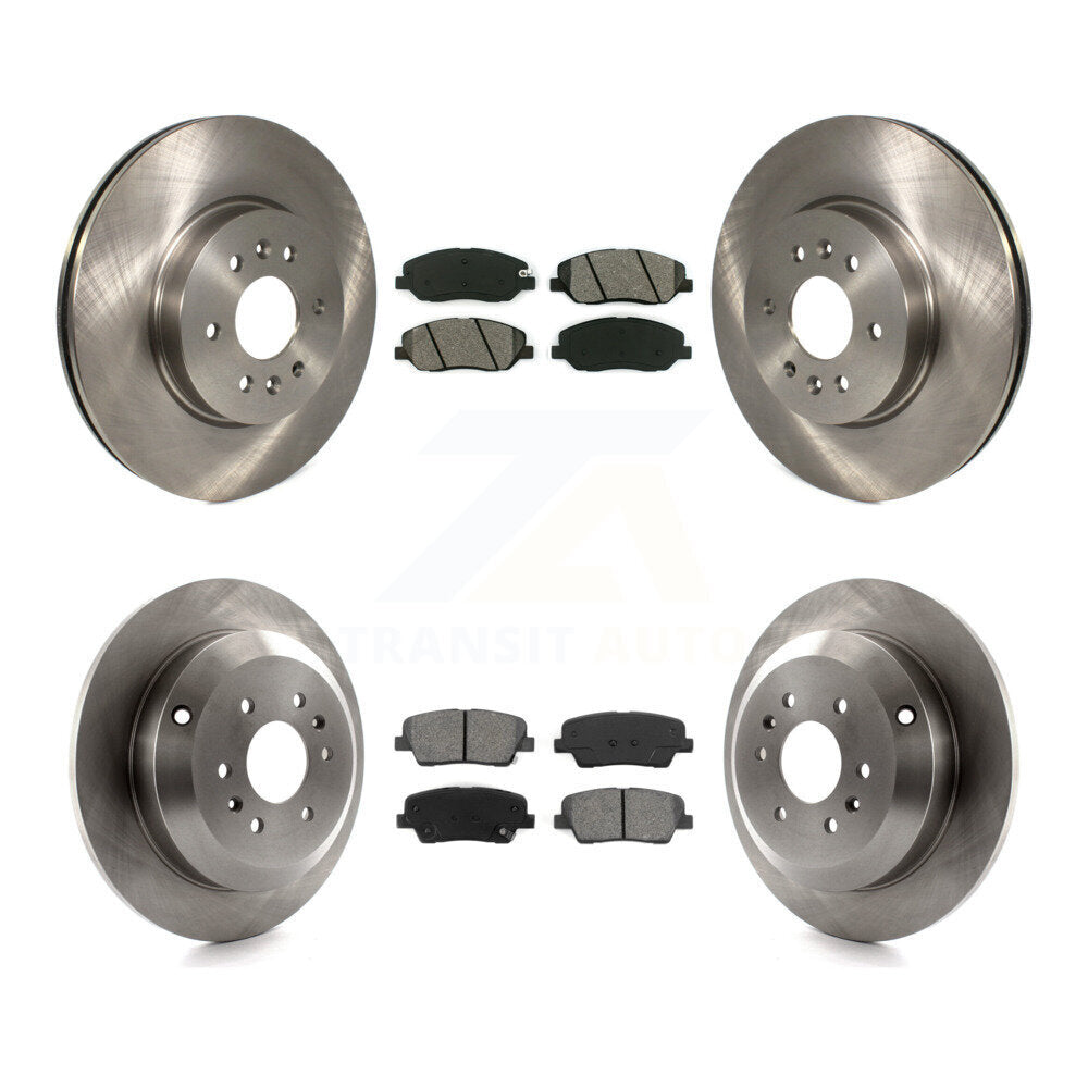 [Avant + Arrière] Kit de Disque et plaquette (semi-métallique) de frein pour 2009-2011 Kia Borrego K8S-101429