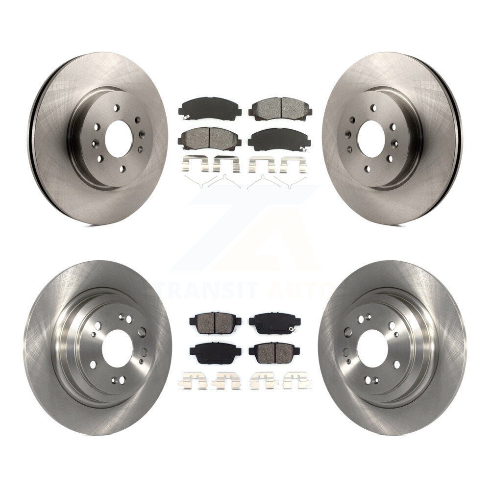 [Avant + Arrière] Kit de Disque et plaquette (semi-métallique) de frein pour 2009-2014 Acura TL K8S-101431