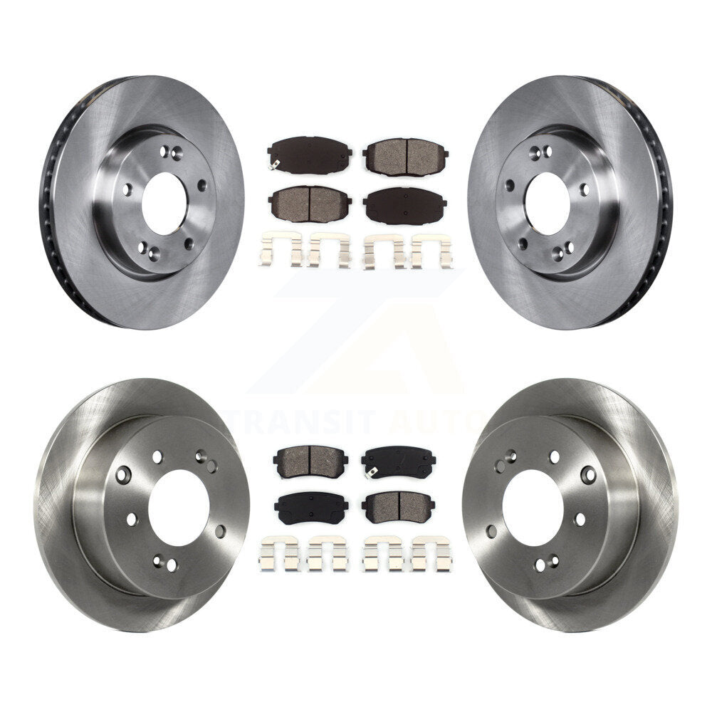 [Avant + Arrière] Kit de Disque et plaquette (semi-métallique) de frein pour Kia Forte Koup Forte5 K8S-101435