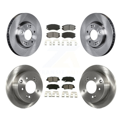 [Avant + Arrière] Kit de Disque et plaquette (semi-métallique) de frein pour 2010-2011 Kia Soul 2.0L K8S-101437