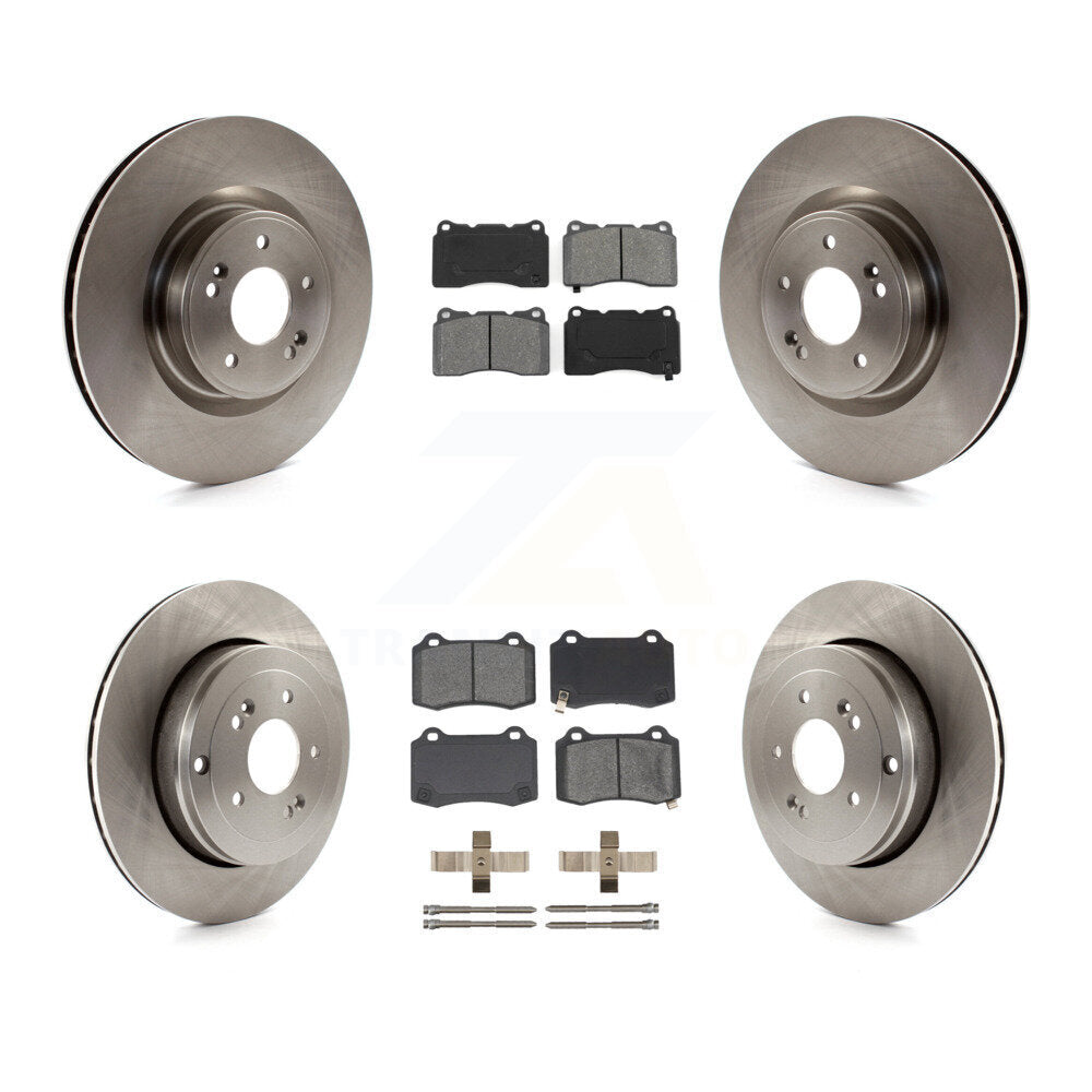 [Avant + Arrière] Kit de Disque et plaquette (semi-métallique) de frein pour Hyundai Genesis Coupe K8S-101438