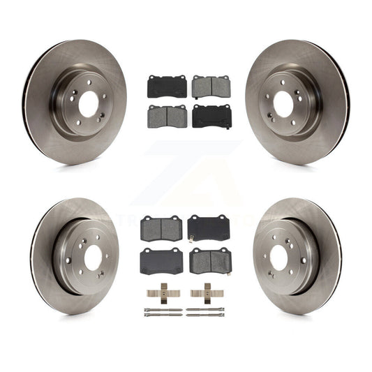 [Avant + Arrière] Kit de Disque et plaquette (semi-métallique) de frein pour Hyundai Genesis Coupe K8S-101438