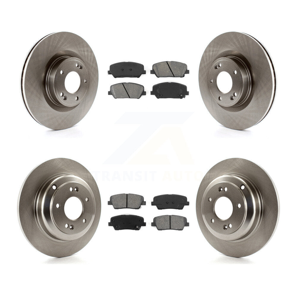 [Avant + Arrière] Kit de Disque et plaquette (semi-métallique) de frein pour Hyundai Genesis Coupe K8S-101439