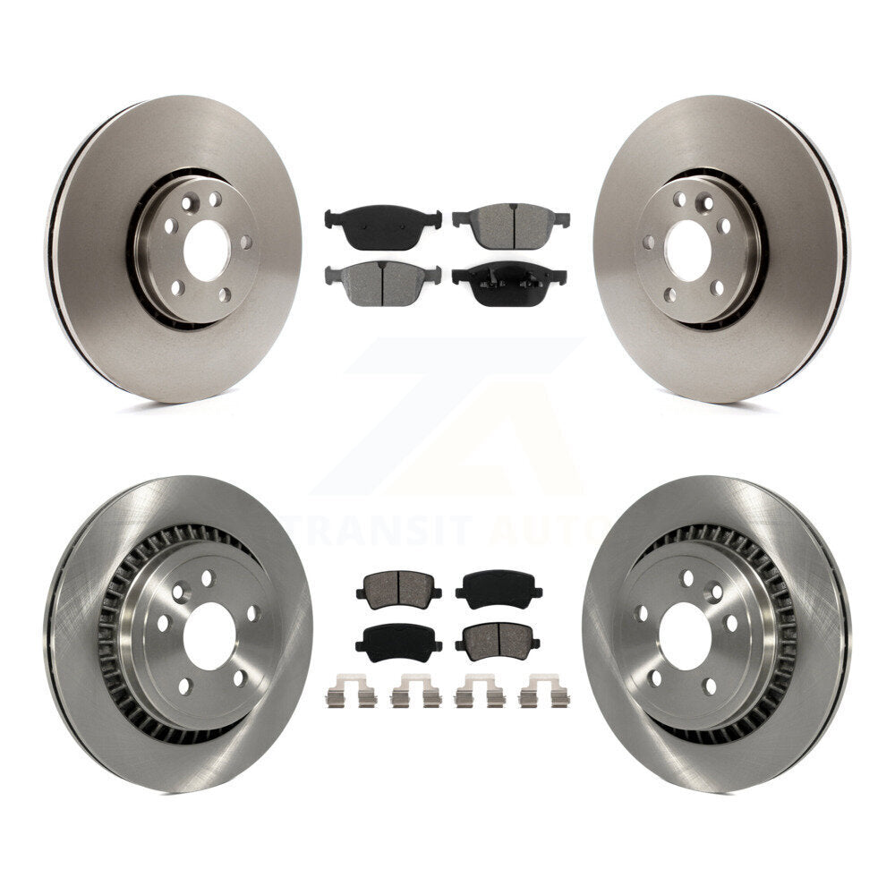 [Avant + Arrière] Kit de Disque et plaquette (semi-métallique) de frein pour 2010-2015 Volvo XC60 K8S-101440