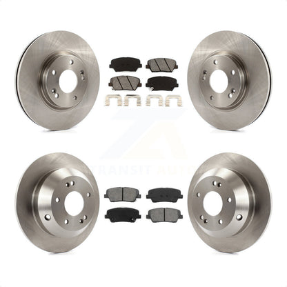 [Avant + Arrière] Kit de Disque et plaquette (semi-métallique) de frein pour Kia Sorento Hyundai Santa Fe K8S-101441 par Transit Auto