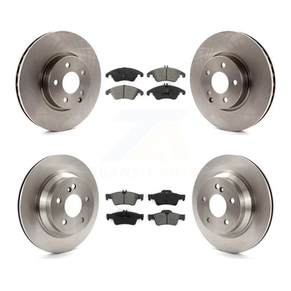 [Avant + Arrière] Kit de Disque et plaquette (semi-métallique) de frein pour Mercedes-Benz E350 E400 avec 322mm Diameter Rotor K8S-101447
