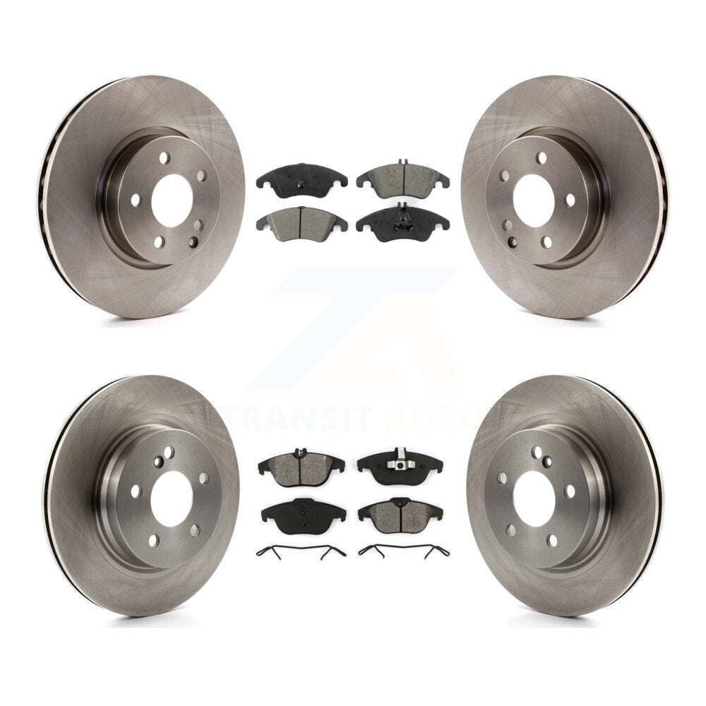 [Avant + Arrière] Kit de Disque et plaquette (semi-métallique) de frein pour Mercedes-Benz E350 C300 C350 K8S-101448