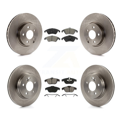 [Avant + Arrière] Kit de Disque et plaquette (semi-métallique) de frein pour Mercedes-Benz E350 C300 C350 K8S-101448