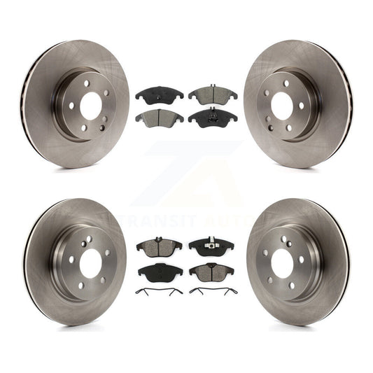 [Avant + Arrière] Kit de Disque et plaquette (semi-métallique) de frein pour Mercedes-Benz E350 C300 C350 K8S-101448