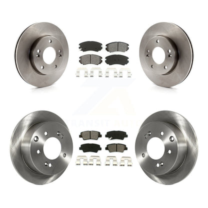 [Avant + Arrière] Kit de Disque et plaquette (semi-métallique) de frein pour 2010-2011 Kia Soul 1.6L K8S-101451