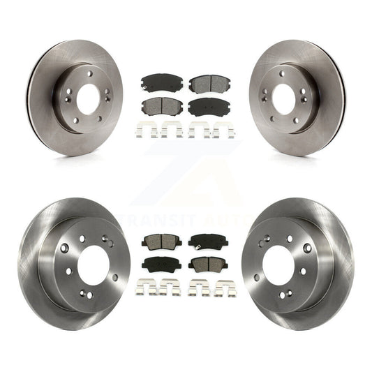 [Avant + Arrière] Kit de Disque et plaquette (semi-métallique) de frein pour 2010-2011 Kia Soul 1.6L K8S-101451