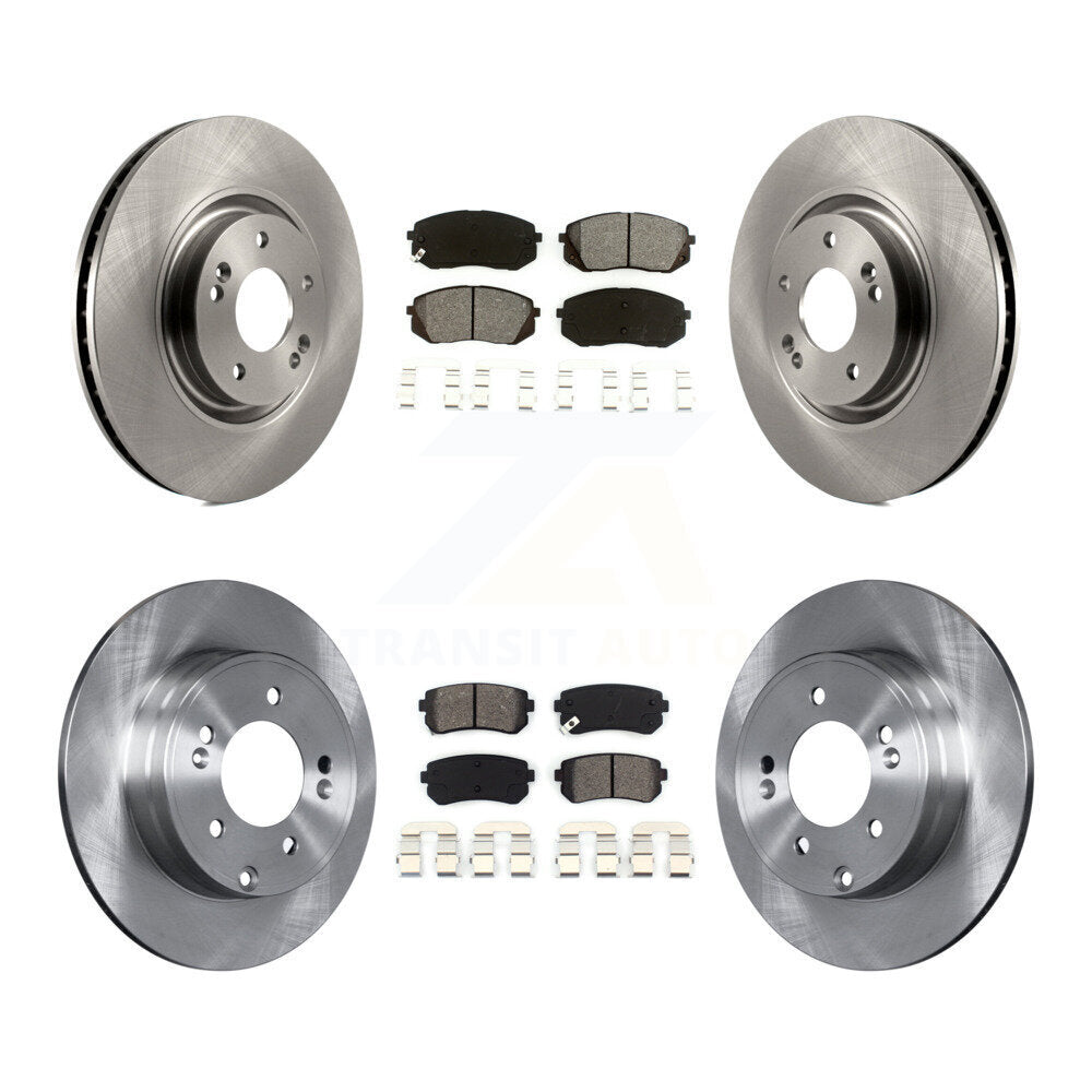 [Avant + Arrière] Kit de Disque et plaquette (semi-métallique) de frein pour Hyundai Tucson Kia Cadenza K8S-101457