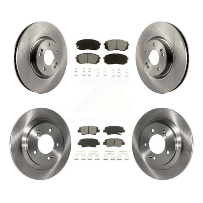 [Avant + Arrière] Kit de Disque et plaquette (semi-métallique) de frein pour Hyundai Sonata Kia Cadenza avec Electric Parking K8S-101459