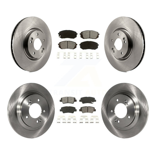 [Avant + Arrière] Kit de Disque et plaquette (semi-métallique) de frein pour Hyundai Sonata Kia Cadenza avec Electric Parking K8S-101459