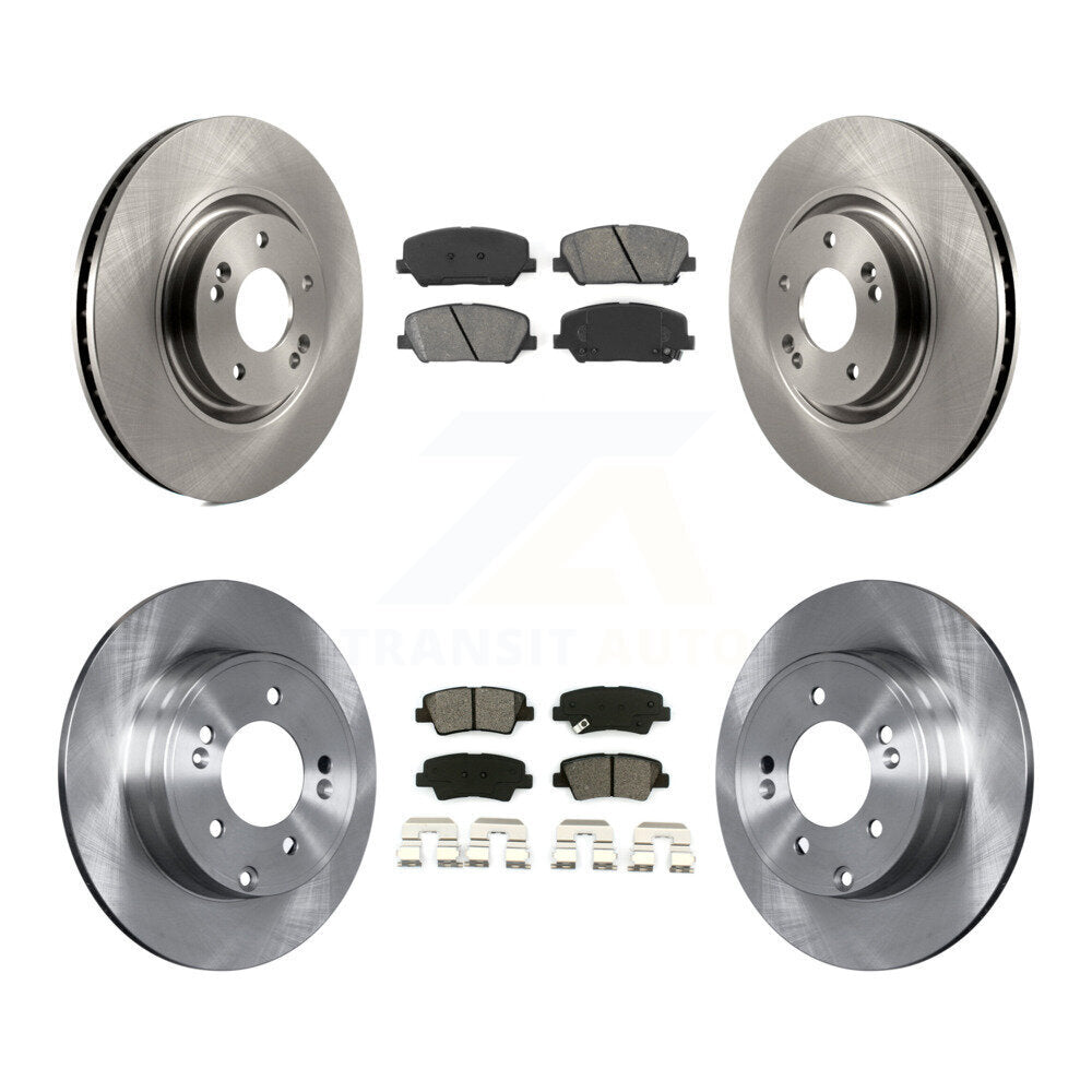 [Avant + Arrière] Kit de Disque et plaquette (semi-métallique) de frein pour Kia Optima 2.0L K8S-101460
