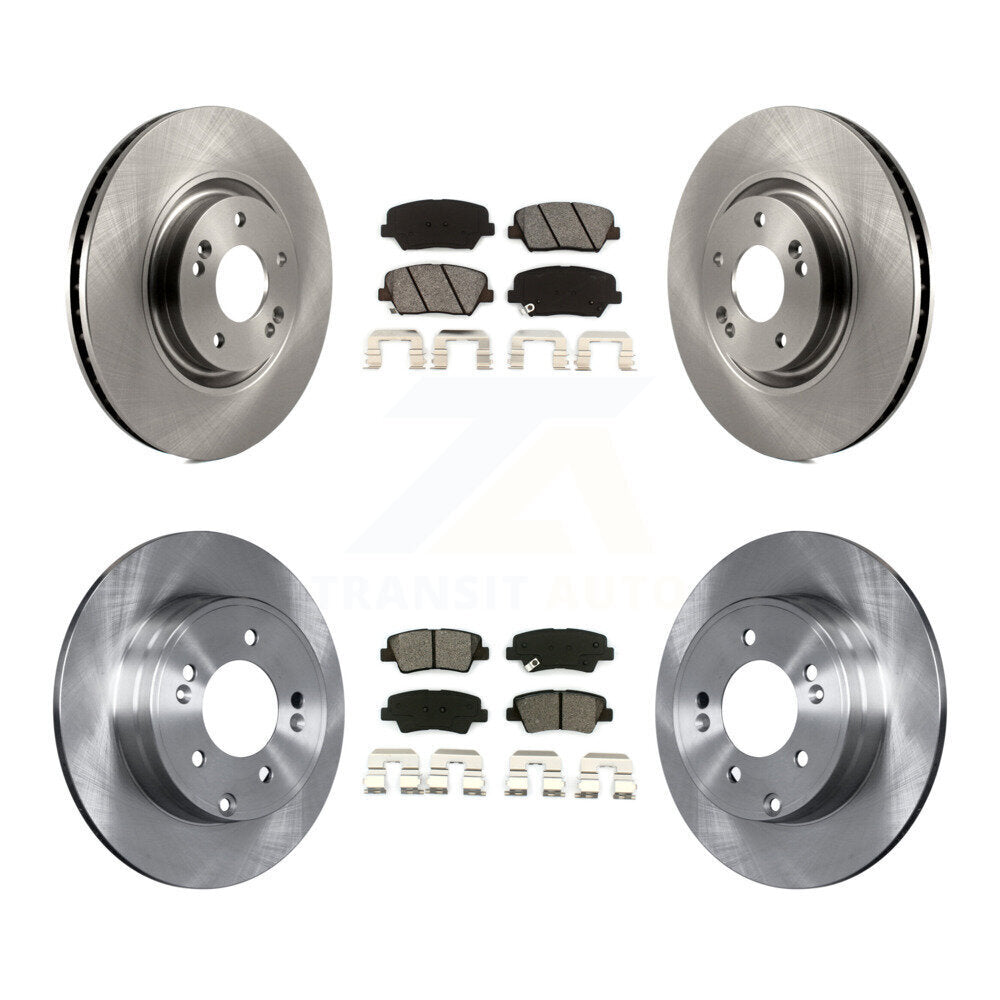 [Avant + Arrière] Kit de Disque et plaquette (semi-métallique) de frein pour Hyundai Azera K8S-101462