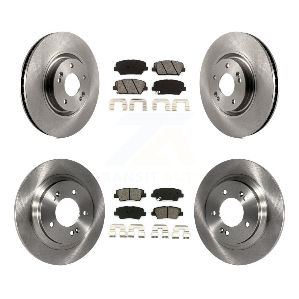 [Avant + Arrière] Kit de Disque et plaquette (semi-métallique) de frein pour 2016-2017 Hyundai Azera Limited K8S-101463