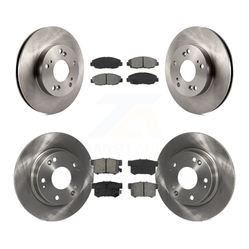 [Avant + Arrière] Kit de Disque et plaquette (semi-métallique) de frein pour Honda Civic K8S-101468