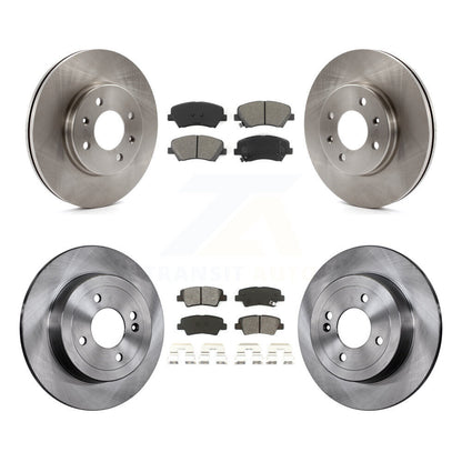 [Avant + Arrière] Kit de Disque et plaquette (semi-métallique) de frein pour Hyundai Accent Kia Rio K8S-101474