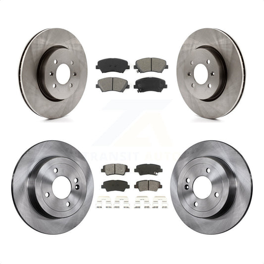 [Avant + Arrière] Kit de Disque et plaquette (semi-métallique) de frein pour Kia Rio K8S-101475 par Transit Auto