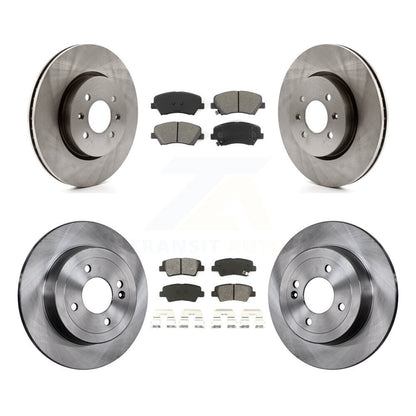 [Avant + Arrière] Kit de Disque et plaquette (semi-métallique) de frein pour Kia Rio K8S-101475