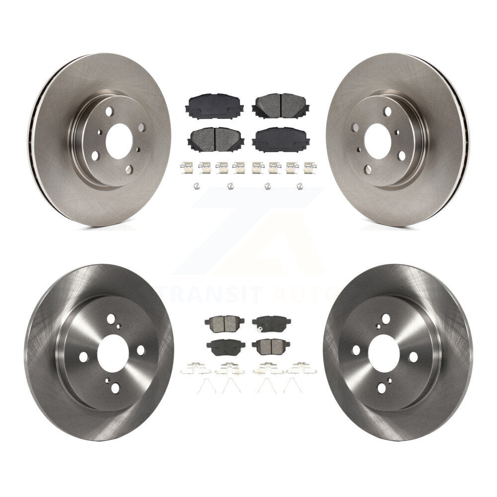 [Avant + Arrière] Kit de Disque et plaquette (semi-métallique) de frein pour Toyota Yaris K8S-101476