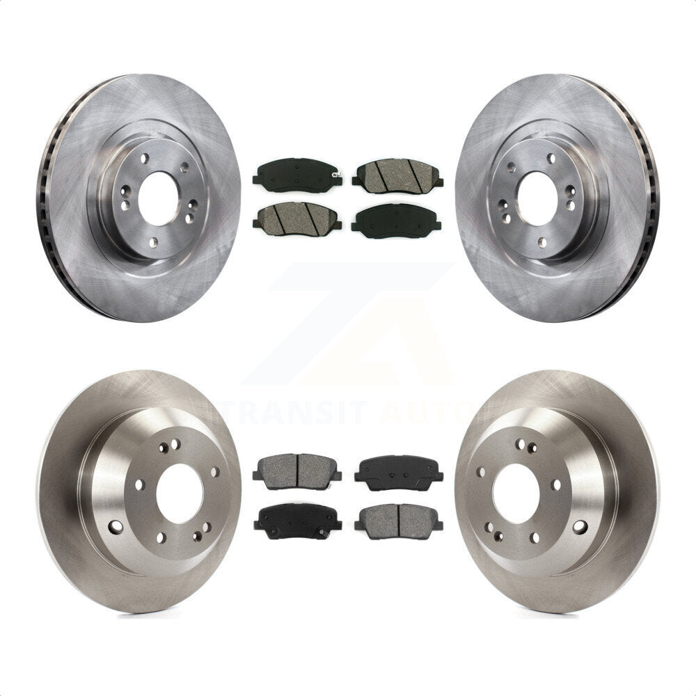 [Avant + Arrière] Kit de Disque et plaquette (semi-métallique) de frein pour 2013-2016 Hyundai Santa Fe XL 3.3L K8S-101478 par Transit Auto