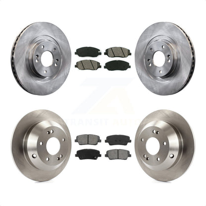 [Avant + Arrière] Kit de Disque et plaquette (semi-métallique) de frein pour 2013-2016 Hyundai Santa Fe XL 3.3L K8S-101478 par Transit Auto