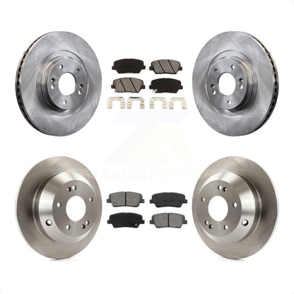 [Avant + Arrière] Kit de Disque et plaquette (semi-métallique) de frein pour Hyundai Santa Fe Sport Kia Sorento K8S-101479 par Transit Auto