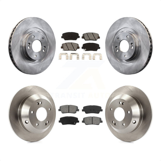 [Avant + Arrière] Kit de Disque et plaquette (semi-métallique) de frein pour Hyundai Santa Fe Sport Kia Sorento K8S-101479 par Transit Auto