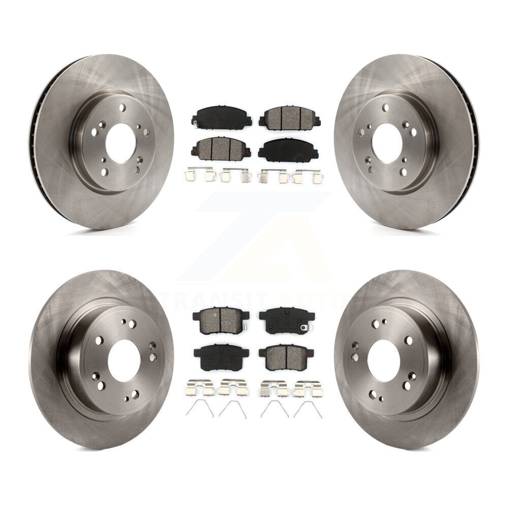 [Avant + Arrière] Kit de Disque et plaquette (semi-métallique) de frein pour Honda Accord K8S-101484