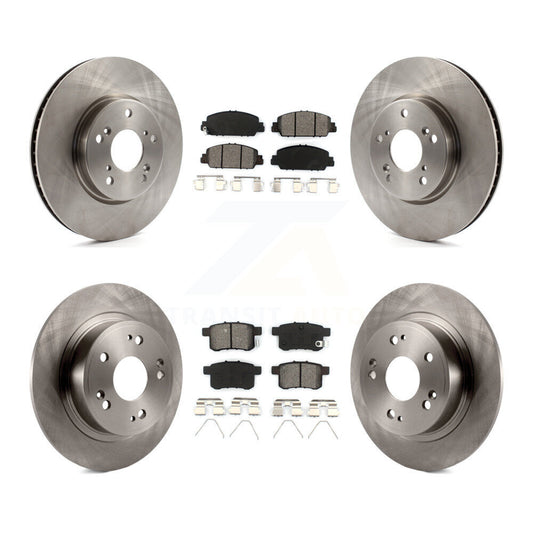 [Avant + Arrière] Kit de Disque et plaquette (semi-métallique) de frein pour Honda Accord K8S-101484