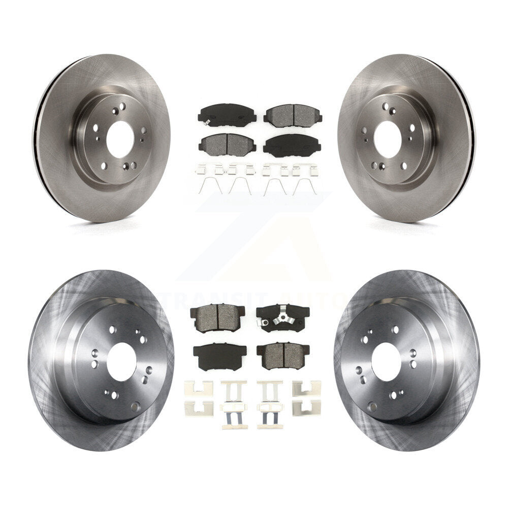 [Avant + Arrière] Kit de Disque et plaquette (semi-métallique) de frein pour 2012-2016 Honda CR-V FWD K8S-101487