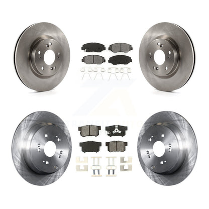 [Avant + Arrière] Kit de Disque et plaquette (semi-métallique) de frein pour 2012-2016 Honda CR-V FWD K8S-101487