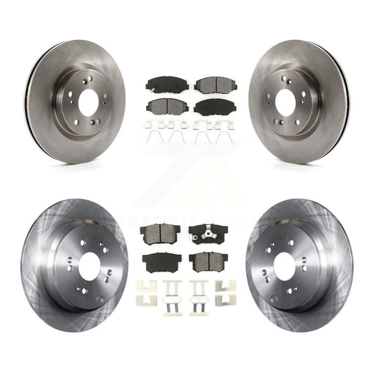 [Avant + Arrière] Kit de Disque et plaquette (semi-métallique) de frein pour 2012-2016 Honda CR-V FWD K8S-101487