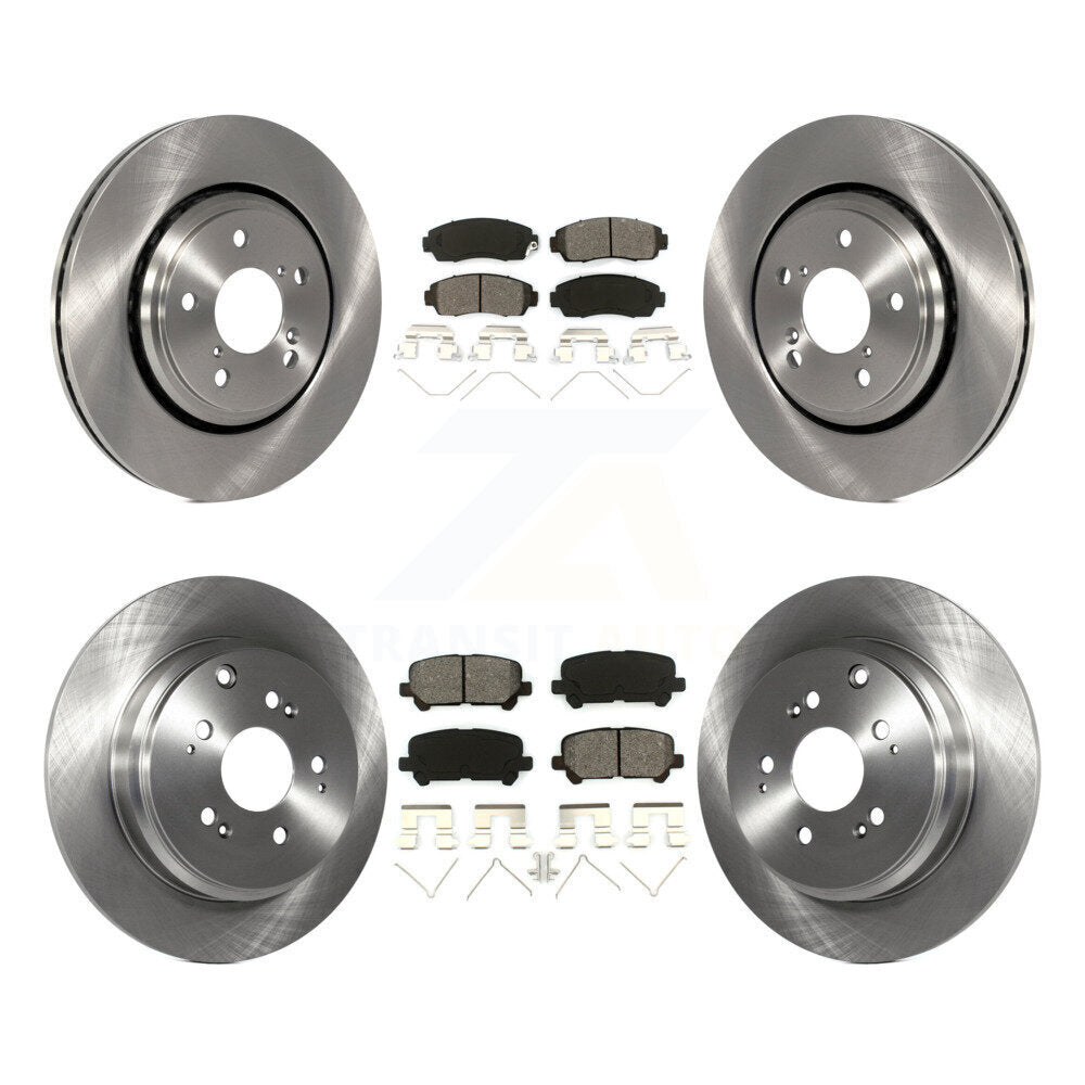[Avant + Arrière] Kit de Disque et plaquette (semi-métallique) de frein pour 2015-2017 Honda Odyssey K8S-101489