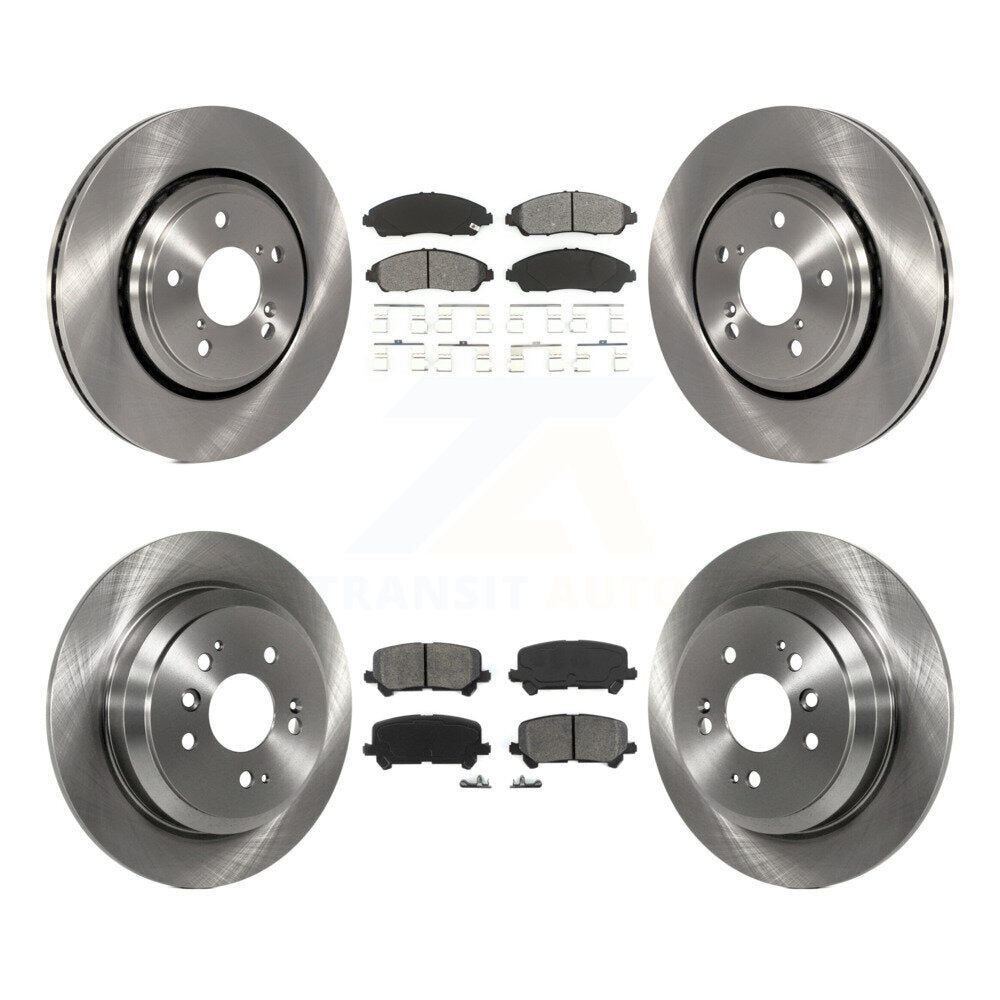 [Avant + Arrière] Kit de Disque et plaquette (semi-métallique) de frein pour Honda Pilot Ridgeline K8S-101490