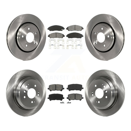 [Avant + Arrière] Kit de Disque et plaquette (semi-métallique) de frein pour Honda Pilot Ridgeline K8S-101490