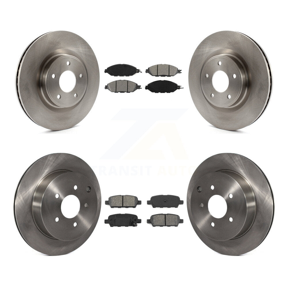 [Avant + Arrière] Kit de Disque et plaquette (semi-métallique) de frein pour Nissan Pathfinder Murano INFINITI QX60 JX35 K8S-101491