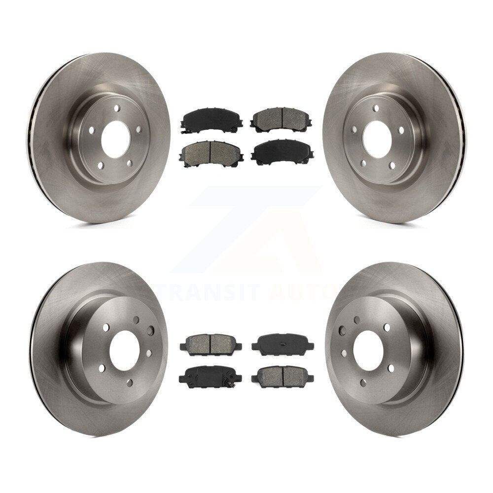[Avant + Arrière] Kit de Disque et plaquette (semi-métallique) de frein pour 2016-2017 INFINITI QX50 K8S-101493
