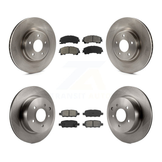 [Avant + Arrière] Kit de Disque et plaquette (semi-métallique) de frein pour 2016-2017 INFINITI QX50 K8S-101493