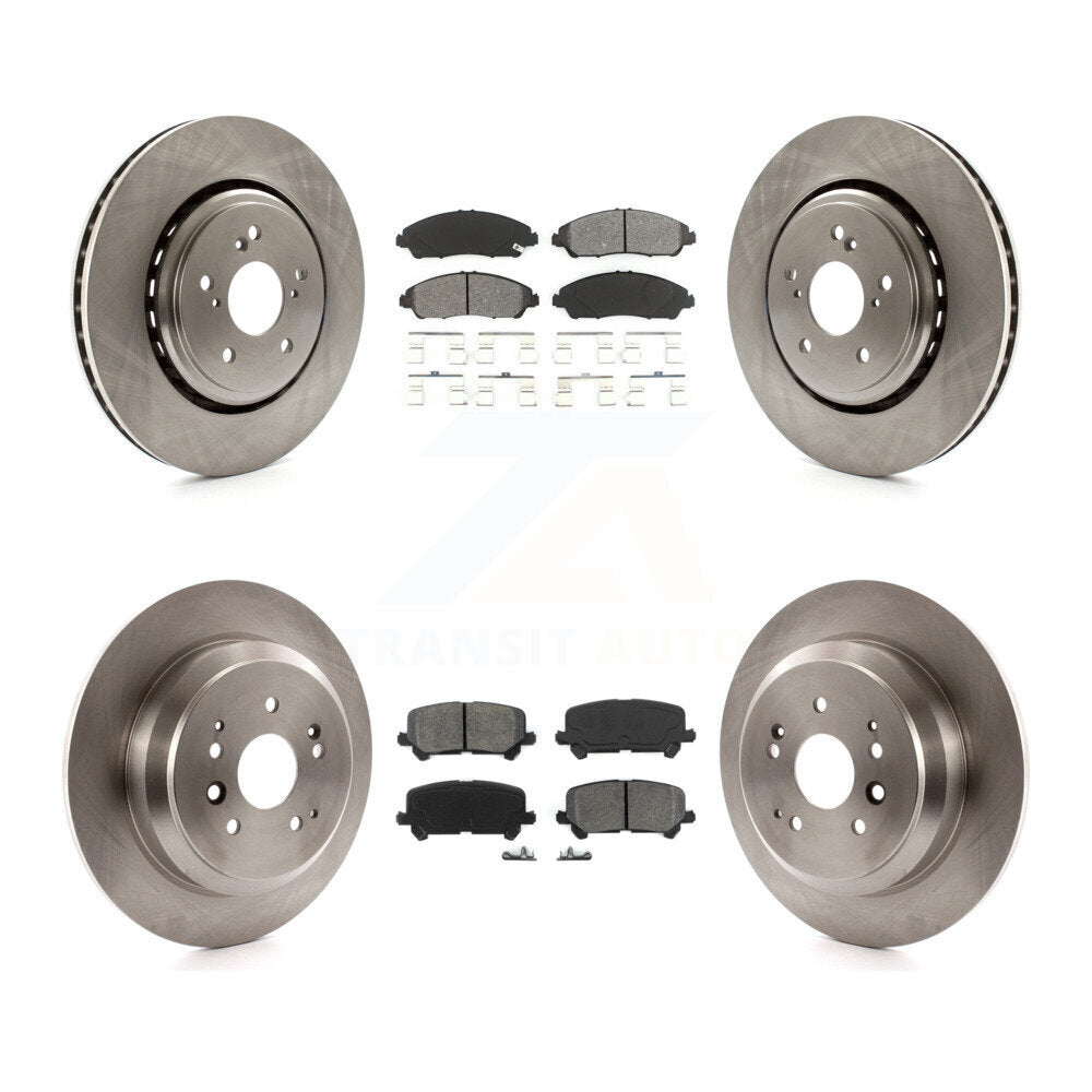 [Avant + Arrière] Kit de Disque et plaquette (semi-métallique) de frein pour 2014-2016 Acura MDX K8S-101494