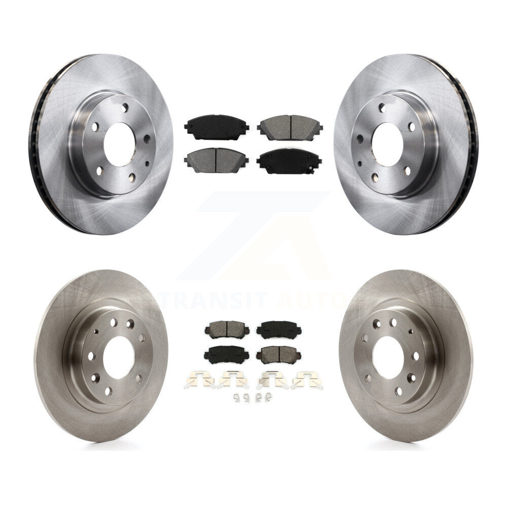 [Avant + Arrière] Kit de Disque et plaquette (semi-métallique) de frein pour 2016-2018 Mazda CX-3 FWD K8S-101500