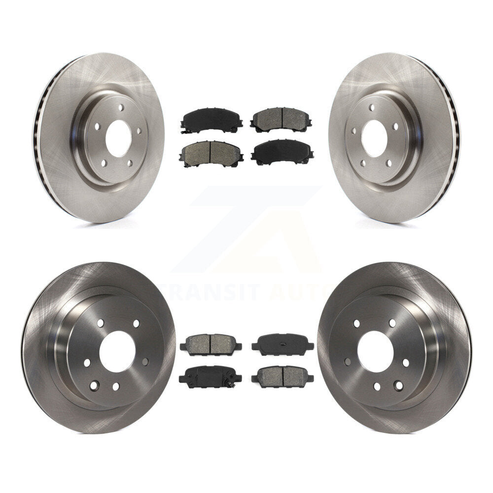 [Avant + Arrière] Kit de Disque et plaquette (semi-métallique) de frein pour Nissan Rogue K8S-101505