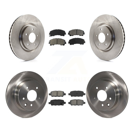 [Avant + Arrière] Kit de Disque et plaquette (semi-métallique) de frein pour Nissan Rogue K8S-101505