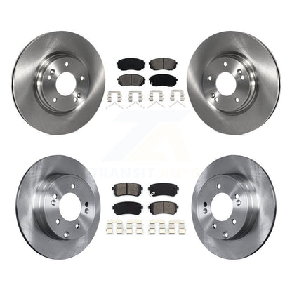 [Avant + Arrière] Kit de Disque et plaquette (semi-métallique) de frein pour 2015-2016 Hyundai Sonata GAS engine avec Manual Parking K8S-101508